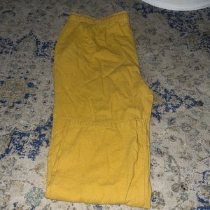 Goldish Yellow casual pants. Size XL